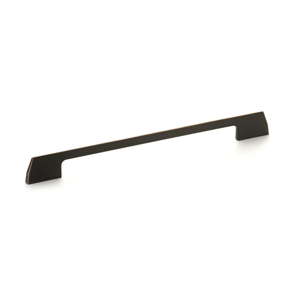 Richelieu 10-1/16 in. (256 mm) Center-to-Center Brushed Oil-Rubbed Bronze Contemporary Drawer Pull - BP7125256BORB