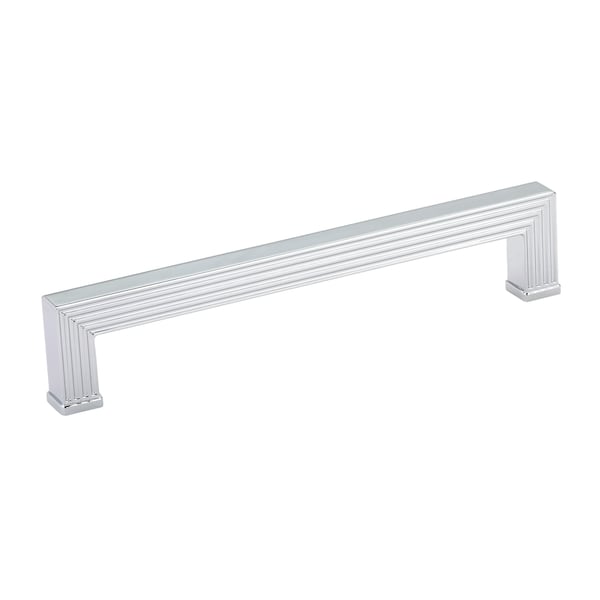 Richelieu 7-9/16 in. (192 mm) Center-to-Center Chrome Transitional Drawer Pull - BP8788192140