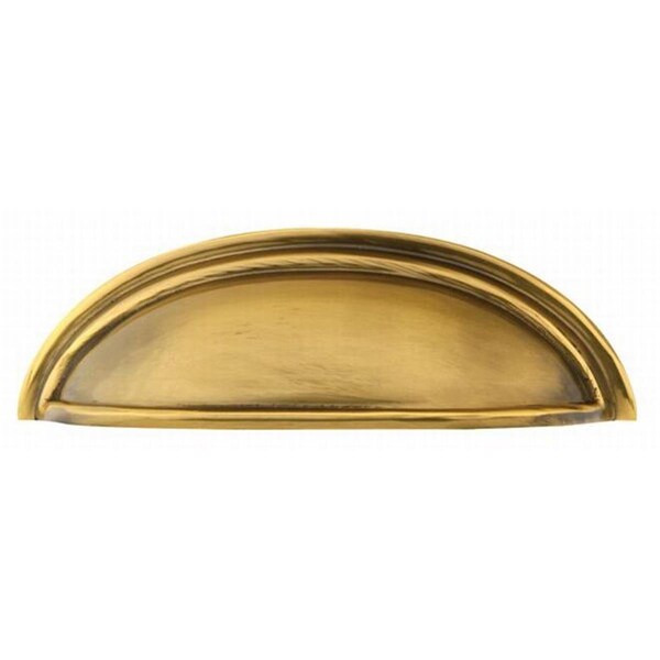 Patioplus 3 in. Center to Center Cup Cabinet Pull, French Antique Brass - PA1634198