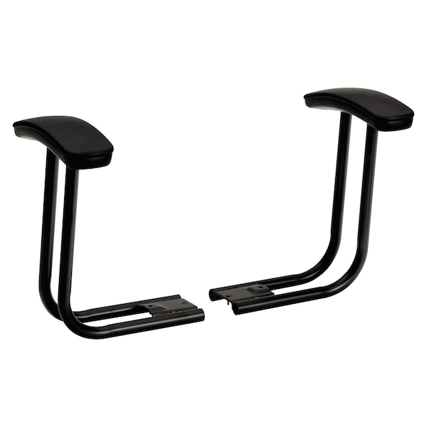 Hon T-Arms for ComforTask Series Swivel Task Chairs, Black, 2/Pack - H5991