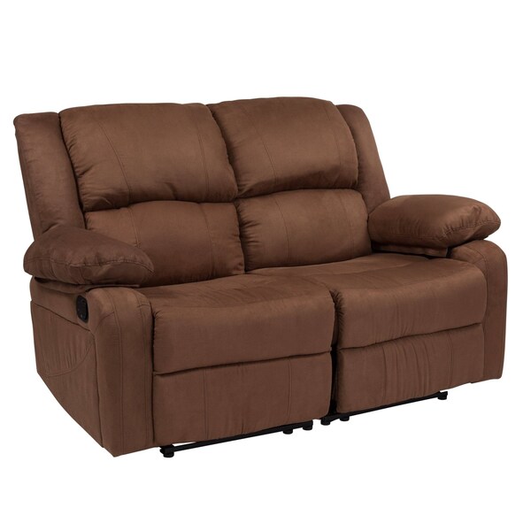 Flash Furniture Harmony Brown Microfiber Recliner Loveseat - BT-70597-LS-BN-MIC-GG