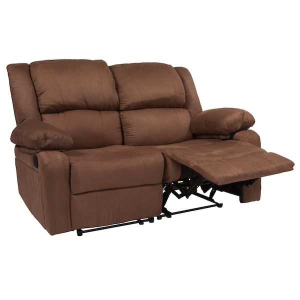 Flash Furniture Harmony Brown Microfiber Recliner Loveseat - BT-70597-LS-BN-MIC-GG