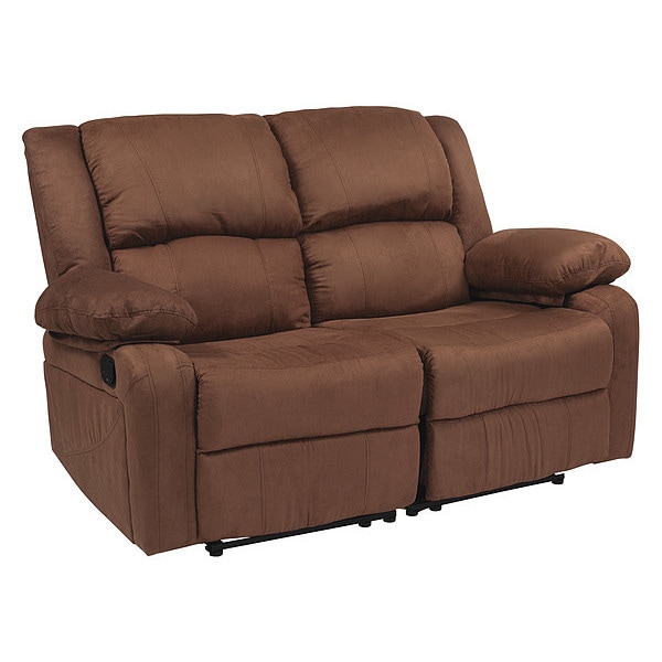 Flash Furniture Harmony Brown Microfiber Recliner Loveseat - BT-70597-LS-BN-MIC-GG