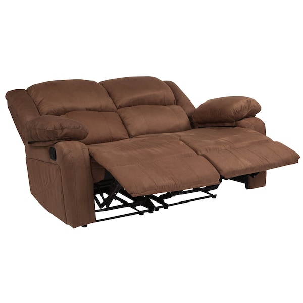Flash Furniture Harmony Brown Microfiber Recliner Loveseat - BT-70597-LS-BN-MIC-GG