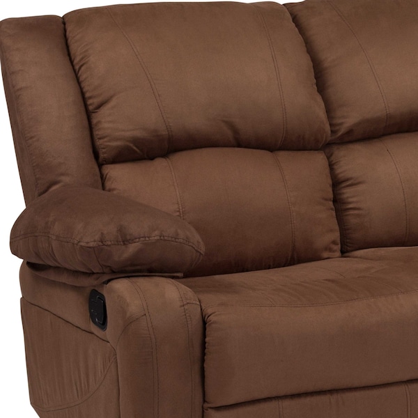 Flash Furniture Harmony Brown Microfiber Recliner Loveseat - BT-70597-LS-BN-MIC-GG