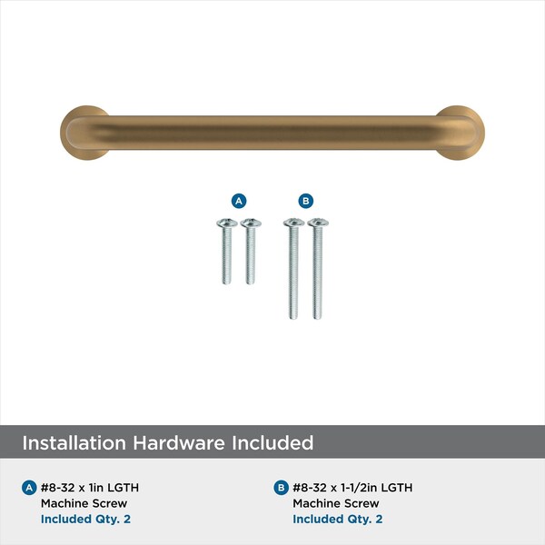 Amerock Factor 3-3/4 in 96 mm Center-to-Center Champagne Bronze Cabinet Pull - BP36781CZ