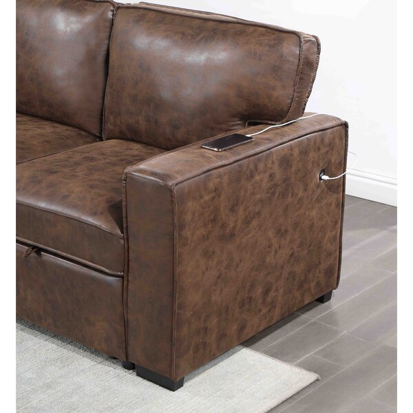 Global Furniture Usa Transitional Fabric U0203 Coffee Pull Out Sofa Bed - 5041