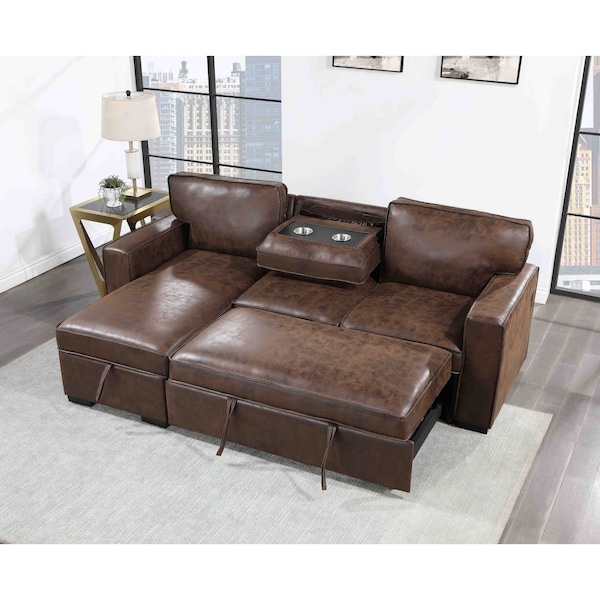 Global Furniture Usa Transitional Fabric U0203 Coffee Pull Out Sofa Bed - 5041