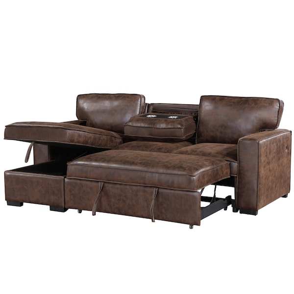 Global Furniture Usa Transitional Fabric U0203 Coffee Pull Out Sofa Bed - 5041