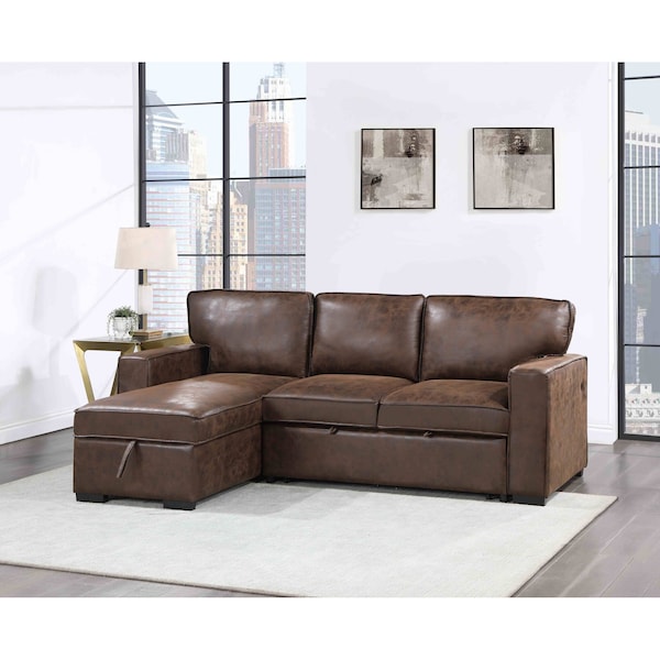 Global Furniture Usa Transitional Fabric U0203 Coffee Pull Out Sofa Bed - 5041