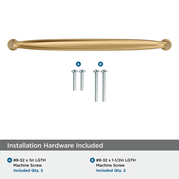 Amerock Kane 8-13/16 inch 224mm Center-to-Center Champagne Bronze Cabinet Pull - BP53809CZ