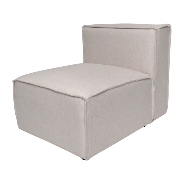 Flash Furniture Bridgetown Luxury Modular Sectional Sofa, Armless Center Seat, Cream - IS-IT2231-MC-CRM-GG