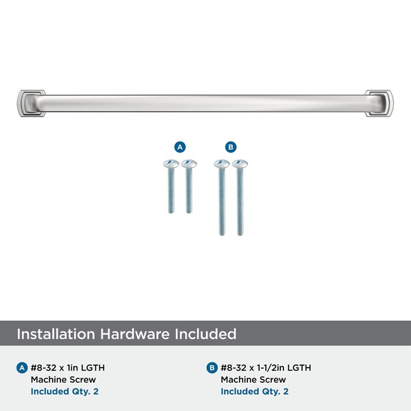 Amerock Surpass 10-1/16 inch 256mm Center-to-Center Polished Chrome Cabinet Pull - BP5552226