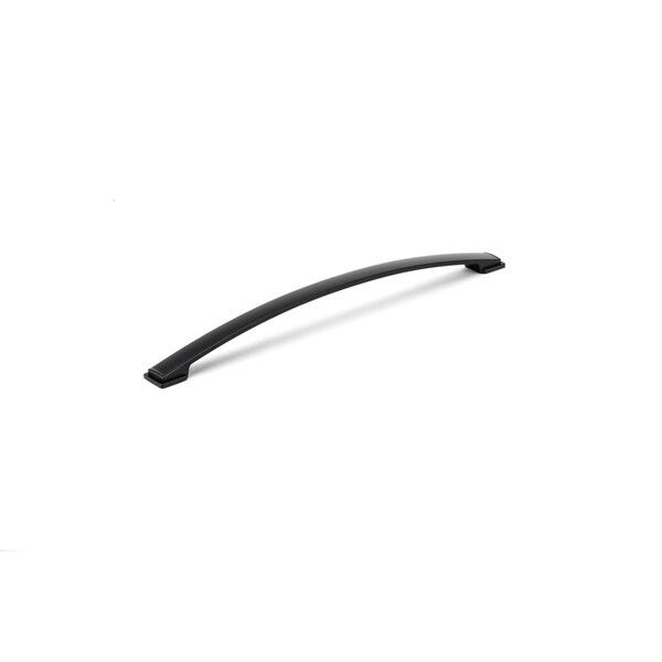 Richelieu 12 5/8 in (320 mm) Center-to-Center Matte Black Contemporary Cabinet Pull - BP83235320900