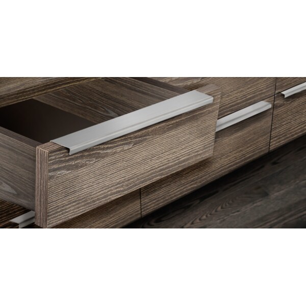 Richelieu 29 in (737 mm) Center-to-Center Stainless Steel Contemporary Edge Cabinet Pull - BP57631170A