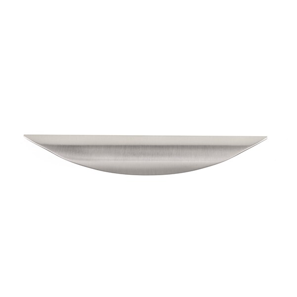 Richelieu 3-3/4 in. (96 mm) Center-to-Center Brushed Nickel Contemporary Cup Pull - BP80896195