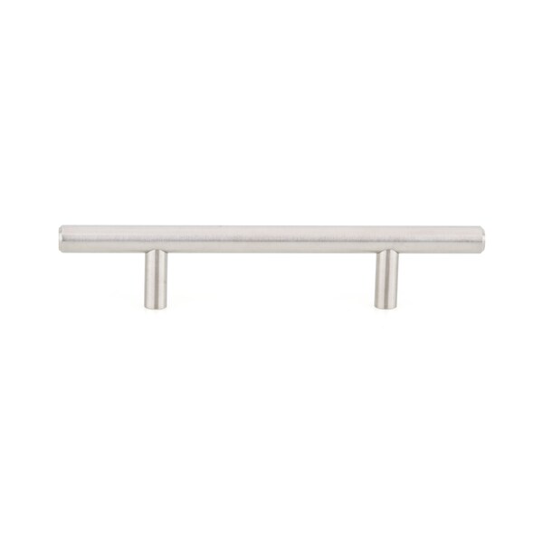 Richelieu 3 3/4 in (96 mm) Center-to-Center Stainless Steel Contemporary Drawer Pull - BP30596170