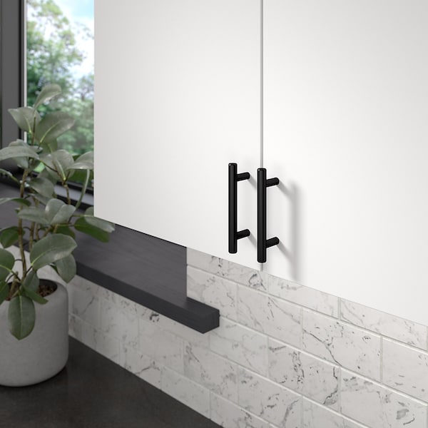 Richelieu Roosevelt Collection 3-inch Matte Black Modern Cabinet Bar Pull - BP20576900