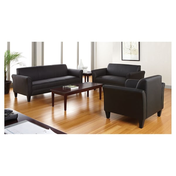 Alera Loveseat, 31-1/2" x 32", Upholstery Color: Black - ALERL22LS10B