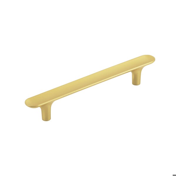 Hickory Hardware Maven Collection Pull 5-1/16 Inch 128mm Center to Center Brushed Golden Brass Finish - H078780BGB