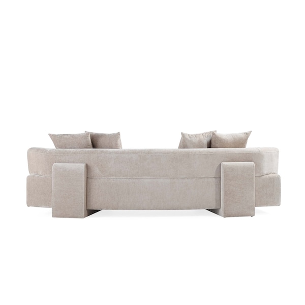 Manhattan Comfort Verandah XL Sofa in Beige - SF016-BE