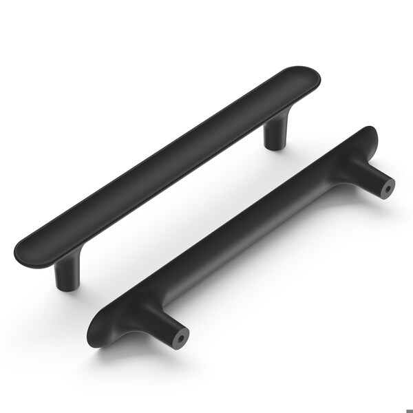 Hickory Hardware Maven Collection Pull 5-1/16 Inch 128mm Center to Center Matte Black Finish - H078780MB