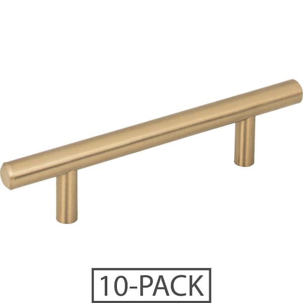 Elements By Hardware Resources 3" Center-to-Center Satin Bronze Naples Cabinet Bar Pull,  - 136SBZ-10