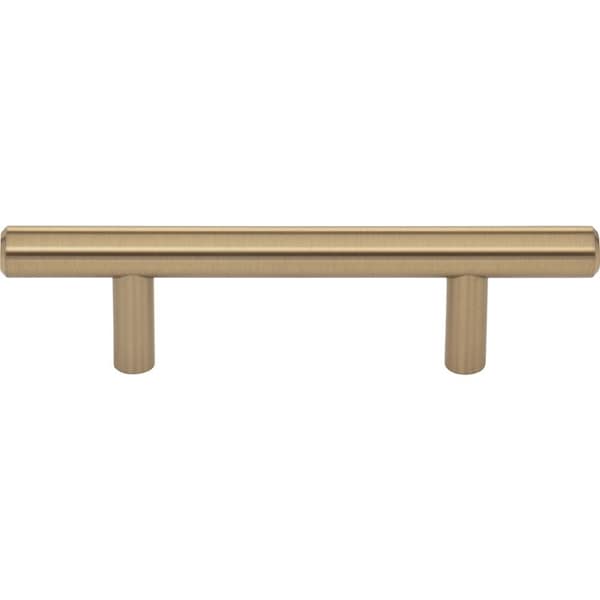 Elements By Hardware Resources 3" Center-to-Center Satin Bronze Naples Cabinet Bar Pull,  - 136SBZ-10