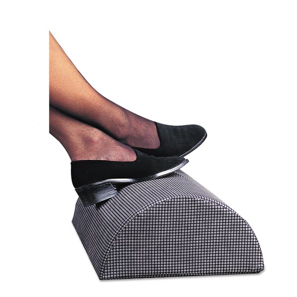 Safco Half-Cylinder Padded Foot Cushion, 17-1/2w x 11-1/2d x 6-1/4h, Black - 92311