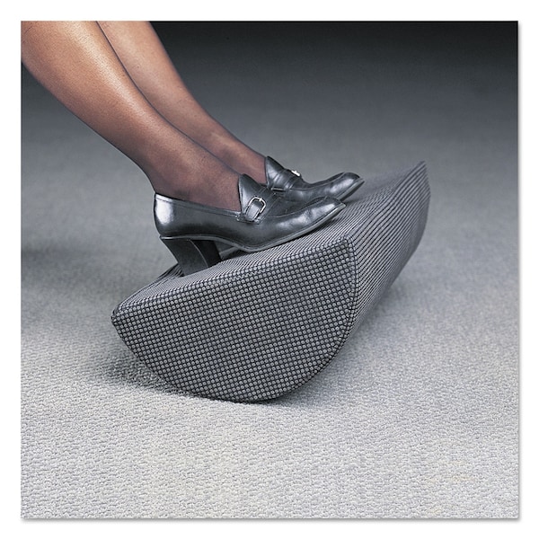 Safco Half-Cylinder Padded Foot Cushion, 17-1/2w x 11-1/2d x 6-1/4h, Black - 92311