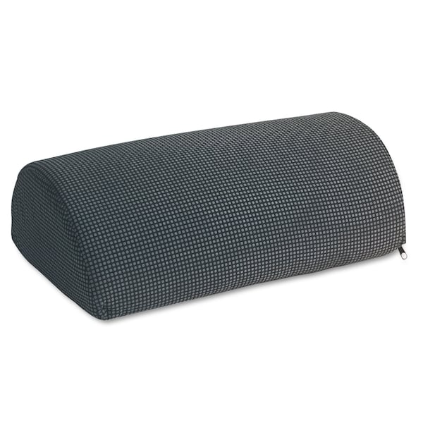 Safco Half-Cylinder Padded Foot Cushion, 17-1/2w x 11-1/2d x 6-1/4h, Black - 92311