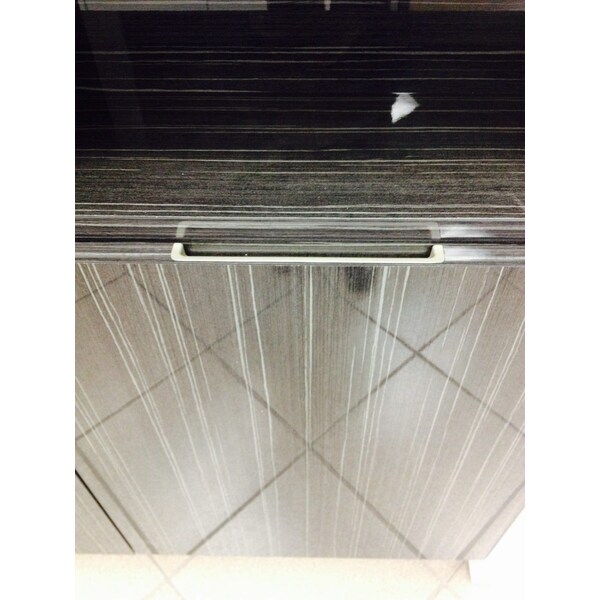 Richelieu 3 3/4 in (96 mm) Center-to-Center Chrome Contemporary Recessed Cabinet Pull - 210196140