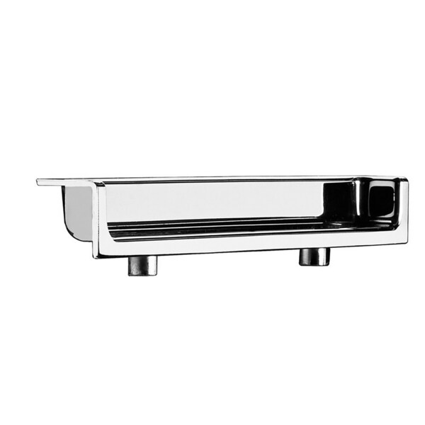 Richelieu 3 3/4 in (96 mm) Center-to-Center Chrome Contemporary Recessed Cabinet Pull - 210196140
