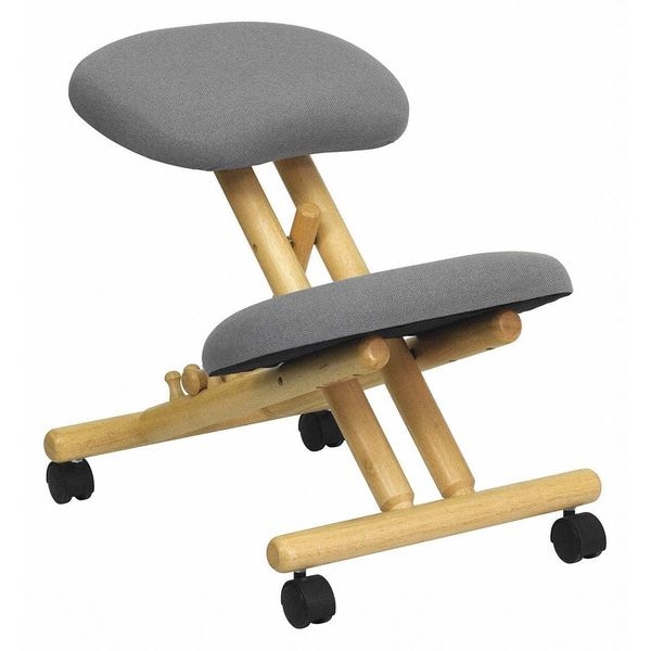 Flash Furniture Mobile Wood Kneeler Chair, Gray - WL-SB-101-GG