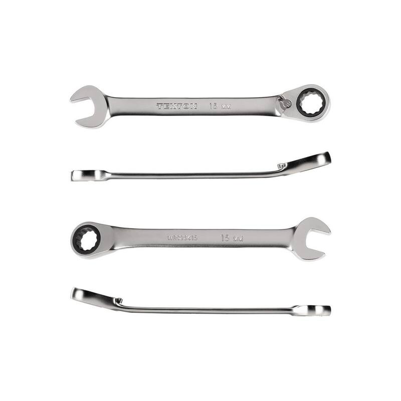 TEKTON 15 mm Reversible 12-Point Ratcheting Combination Wrench - WRC23415