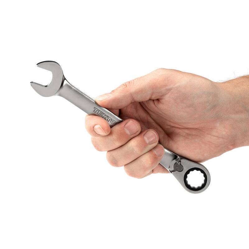 TEKTON 15 mm Reversible 12-Point Ratcheting Combination Wrench - WRC23415