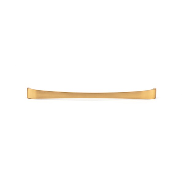 Richelieu 12 5/8 in (320 mm) Center-to-Center Aurum Brushed Gold Contemporary Cabinet Pull - BP82871320158