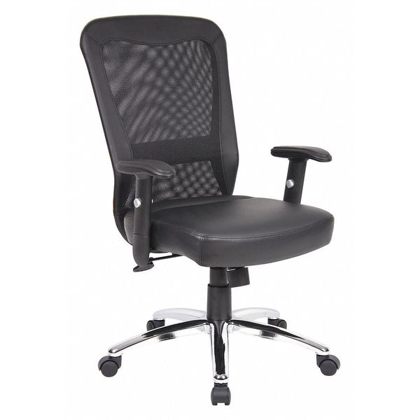 Boss Chair, Metal Base, Overall 44-1/2" H - B580C