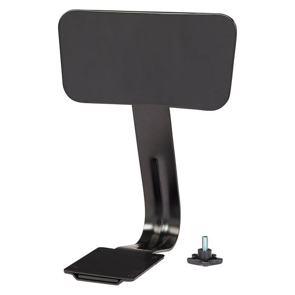 Interion By Global Industrial Steel Backrest for Interion Shop Stools, Black - 695734