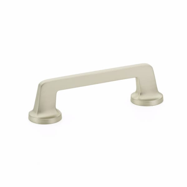 Schaub 4in Center to Center Northport Flat Cabinet Pull Satin Nickel Finish - 201-15