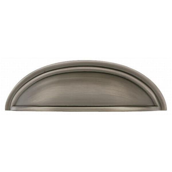 Patioplus 3 in. Center to Center Cup Cabinet Pull, Antique Nickel - PA1631458
