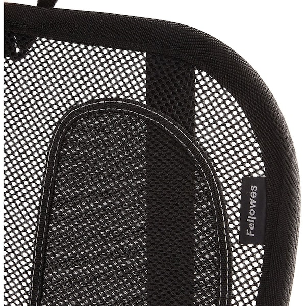Fellowes Back Support, Mesh, 17-3/10"Wx5-3/5"Lx20-1/5"H, Black - FEL9191301