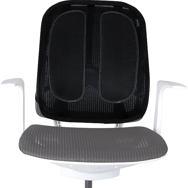 Fellowes Back Support, Mesh, 17-3/10"Wx5-3/5"Lx20-1/5"H, Black - FEL9191301