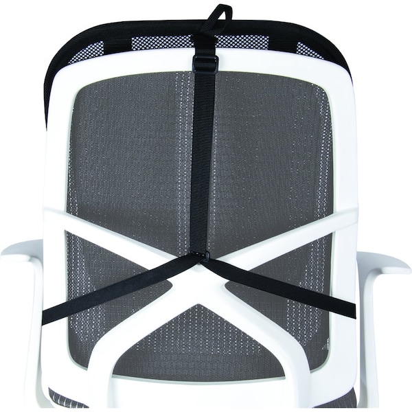 Fellowes Back Support, Mesh, 17-3/10"Wx5-3/5"Lx20-1/5"H, Black - FEL9191301