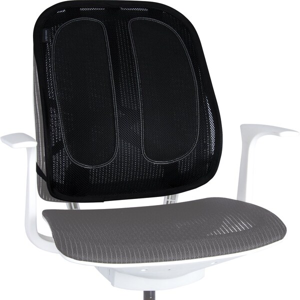 Fellowes Back Support, Mesh, 17-3/10"Wx5-3/5"Lx20-1/5"H, Black - FEL9191301