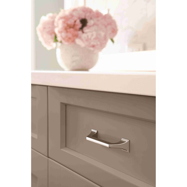 Amerock Exceed 3-3/4 in 96 mm Center-to-Center Polished Chrome Cabinet Pull - BP3688126