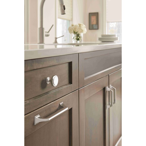 Amerock Exceed 3-3/4 in 96 mm Center-to-Center Polished Chrome Cabinet Pull - BP3688126