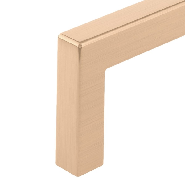 Richelieu Lambton Collection 7 9/16-inch (192 mm) Champagne Bronze Modern Rectangular Cabinet Pull - BP873192CHBRZ