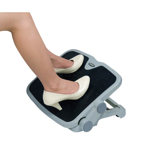 Aidata Luxe Comfort Footrest, 2 Heigth Adjustments, Free Angle Adjustments, Gray - FR006