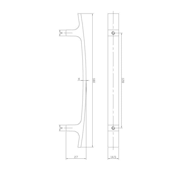 Richelieu 5 1/16 in (128 mm) Center-to-Center Crystal, Chrome Contemporary Cabinet Pull - BP123412814001